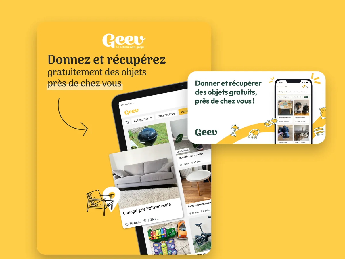 Geev, product preview